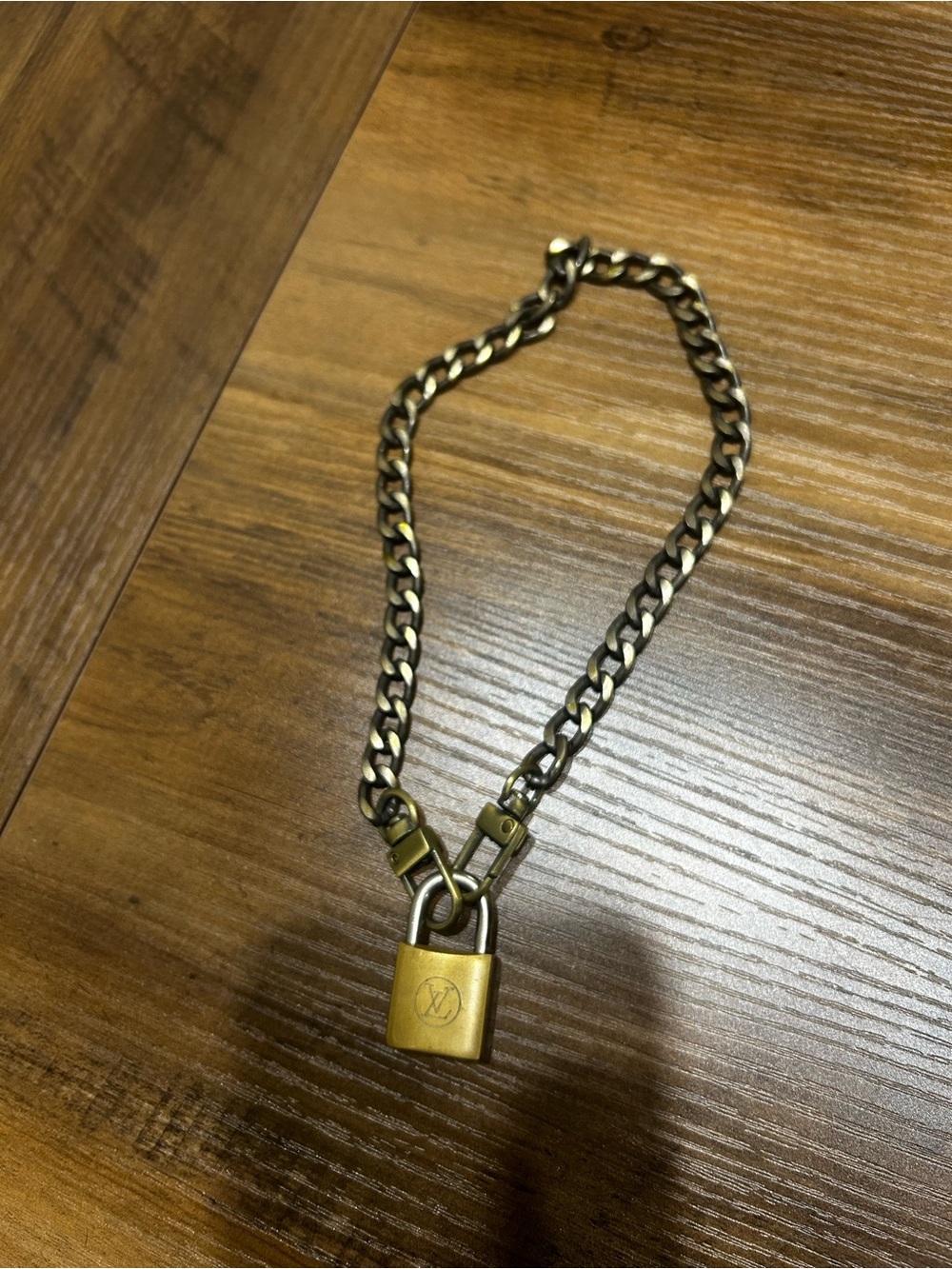 Vintage LV lock necklace